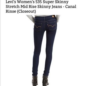 Levi’s 535 Super skinny Jeans